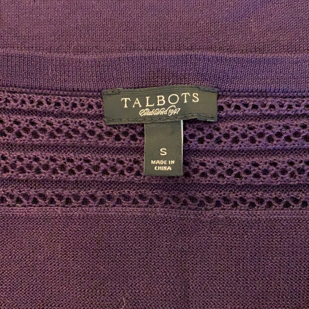 Talbots Plum Halter Tank Top-S - Picture 6 of 7